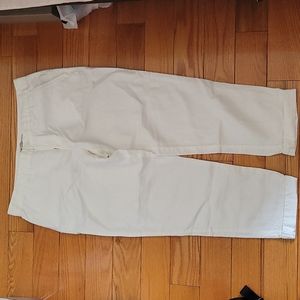 NWOT gap white linen ankle pants, petite 4